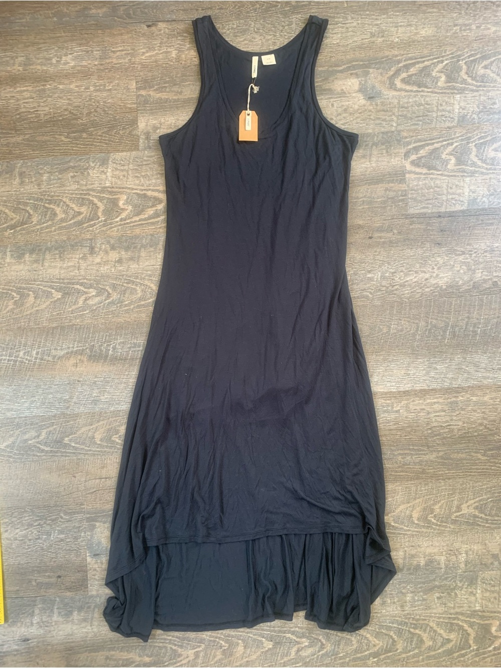 Black Sleeveless High-Low Maxi Dress - by Covet